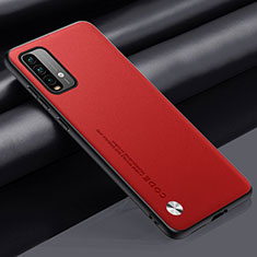 Xiaomi Redmi Note 9 4G用ケース 高級感 手触り良いレザー柄 S01 Xiaomi レッド