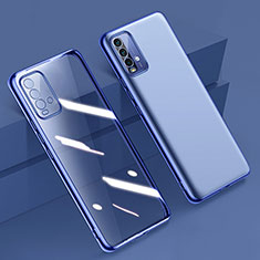 Xiaomi Redmi Note 9 4G用極薄ソフトケース シリコンケース 耐衝撃 全面保護 クリア透明 H01 Xiaomi ネイビー