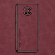 Xiaomi Redmi Note 9 5G用ケース 高級感 手触り良いレザー柄 S02 Xiaomi レッド