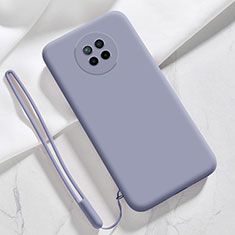 Xiaomi Redmi Note 9 5G用360度 フルカバー極薄ソフトケース シリコンケース 耐衝撃 全面保護 バンパー YK6 Xiaomi ラベンダーグレー