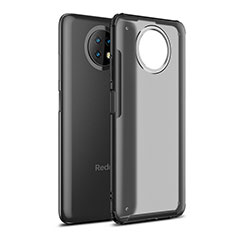 Xiaomi Redmi Note 9 5G用ハイブリットバンパーケース クリア透明 プラスチック カバー WL1 Xiaomi ブラック