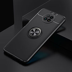 Xiaomi Redmi Note 9 5G用極薄ソフトケース シリコンケース 耐衝撃 全面保護 アンド指輪 マグネット式 バンパー SD2 Xiaomi ブラック