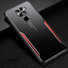 Xiaomi Redmi Note 9用ケース 高級感 手触り良い アルミメタル 製の金属製 カバー T01 Xiaomi レッド