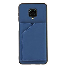 Xiaomi Redmi Note 9 Pro用ケース 高級感 手触り良いレザー柄 Y01B Xiaomi ネイビー