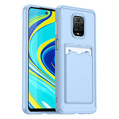 Xiaomi Redmi Note 9 Pro用360度 フルカバー極薄ソフトケース シリコンケース 耐衝撃 全面保護 バンパー J02S Xiaomi ネイビー