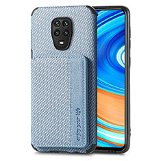 Xiaomi Redmi Note 9S用極薄ソフトケース シリコンケース 耐衝撃 全面保護 マグネット式 バンパー S01D Xiaomi ネイビー