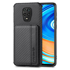 Xiaomi Redmi Note 9S用極薄ソフトケース シリコンケース 耐衝撃 全面保護 マグネット式 バンパー S01D Xiaomi ブラック