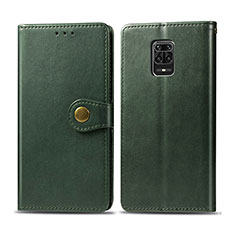 Xiaomi Redmi Note 9S用手帳型 レザーケース スタンド カバー S05D Xiaomi グリーン