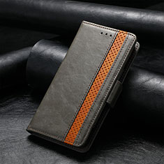 Xiaomi Redmi Note 9S用手帳型 レザーケース スタンド カバー S10D Xiaomi グレー