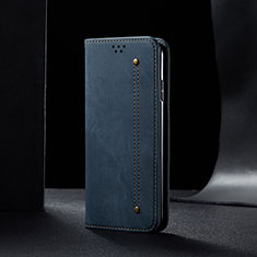 Xiaomi Redmi Note 9T 5G用手帳型 布 スタンド B01S Xiaomi ネイビー