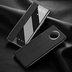 Xiaomi Redmi Note 9T 5G用手帳型 レザーケース スタンド カバー Xiaomi ブラック