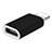 Apple iPad 4用Android Micro USB to Lightning USB アクティブ変換ケーブルアダプタ H01 アップル ブラック