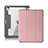 Apple iPad Air 5 10.9 (2022)用手帳型 レザーケース スタンド カバー L02 アップル ピンク