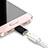 Apple iPad Mini 3用Android Micro USB to Lightning USB アクティブ変換ケーブルアダプタ H01 アップル ブラック