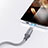 Apple iPad Pro 11 (2022)用Lightning USBケーブル 充電ケーブル Android Micro USB Type-C 3.5A H01 アップル ダークグレー