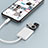 Apple iPhone 13用Lightning to USB OTG 変換ケーブルアダプタ H01 アップル ホワイト