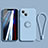 Apple iPhone 13用極薄ソフトケース シリコンケース 耐衝撃 全面保護 アンド指輪 マグネット式 バンパー G02 アップル ブルー