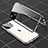 Apple iPhone 13用ケース 高級感 手触り良い アルミメタル 製の金属製 360度 フルカバーバンパー 鏡面 カバー M04 アップル シルバー
