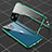 Apple iPhone 13用ケース 高級感 手触り良い アルミメタル 製の金属製 360度 フルカバーバンパー 鏡面 カバー M04 アップル グリーン