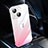 Apple iPhone 13用ハードカバー クリスタル クリア透明 勾配色 QC2 アップル ピンク