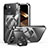 Apple iPhone 13用ケース 高級感 手触り良い メタル兼プラスチック バンパー Mag-Safe 磁気 Magnetic LK4 アップル ブラック