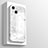 Apple iPhone 13 Mini用ハイブリットバンパーケース プラスチック 鏡面 カバー M05 アップル ホワイト