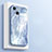 Apple iPhone 13 Mini用ハイブリットバンパーケース プラスチック 鏡面 カバー M05 アップル ブルー