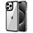 Apple iPhone 13 Pro用ハイブリットバンパーケース クリア透明 プラスチック カバー AC2 アップル ブラック