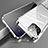 Apple iPhone 13 Pro Max用ケース 高級感 手触り良い アルミメタル 製の金属製 360度 フルカバーバンパー 鏡面 カバー M04 アップル シルバー