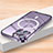 Apple iPhone 13 Pro Max用ケース 高級感 手触り良い メタル兼プラスチック バンパー Mag-Safe 磁気 Magnetic LK2 アップル パープル