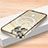 Apple iPhone 13 Pro Max用ケース 高級感 手触り良い メタル兼プラスチック バンパー Mag-Safe 磁気 Magnetic LK2 アップル ゴールド