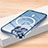 Apple iPhone 13 Pro Max用ケース 高級感 手触り良い メタル兼プラスチック バンパー Mag-Safe 磁気 Magnetic LK2 アップル ネイビー
