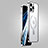 Apple iPhone 13 Pro Max用ケース 高級感 手触り良い メタル兼プラスチック バンパー Mag-Safe 磁気 Magnetic JB1 アップル シルバー