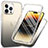 Apple iPhone 13 Pro Max用前面と背面 360度 フルカバー 極薄ソフトケース シリコンケース 耐衝撃 全面保護 バンパー 透明 ZJ1 アップル ダークグレー