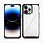 Apple iPhone 13 Pro Max用360度 フルカバー ハイブリットバンパーケース クリア透明 プラスチック カバー ZJ3 アップル 