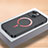 Apple iPhone 14用ハードケース プラスチック 質感もマット カバー Mag-Safe 磁気 Magnetic QC1 アップル ブラック