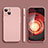 Apple iPhone 14用360度 フルカバー極薄ソフトケース シリコンケース 耐衝撃 全面保護 バンパー YK2 アップル ピンク