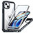 Apple iPhone 14用360度 フルカバー ハイブリットバンパーケース クリア透明 プラスチック カバー 360度 Mag-Safe 磁気 Magnetic T01 アップル 