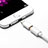 Apple iPhone 14 Plus用Android Micro USB to Lightning USB アクティブ変換ケーブルアダプタ H01 アップル ホワイト