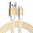 Apple iPhone 14 Plus用USBケーブル 充電ケーブル D04 アップル ゴールド