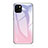 Apple iPhone 14 Plus用ハイブリットバンパーケース プラスチック 鏡面 虹 グラデーション 勾配色 カバー アップル ピンク