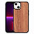 Apple iPhone 14 Plus用シリコンケース ソフトタッチラバー バタフライ パターン カバー S03 アップル ライト・ブラウン