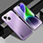 Apple iPhone 14 Plus用ケース 高級感 手触り良い アルミメタル 製の金属製 兼シリコン カバー JL1 アップル パープル