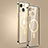 Apple iPhone 14 Plus用ケース 高級感 手触り良い メタル兼プラスチック バンパー Mag-Safe 磁気 Magnetic JL3 アップル ゴールド