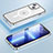 Apple iPhone 14 Plus用ケース 高級感 手触り良い メタル兼プラスチック バンパー Mag-Safe 磁気 Magnetic LF1 アップル シルバー