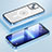 Apple iPhone 14 Plus用ケース 高級感 手触り良い メタル兼プラスチック バンパー Mag-Safe 磁気 Magnetic LF1 アップル ネイビー