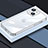 Apple iPhone 14 Plus用極薄ソフトケース シリコンケース 耐衝撃 全面保護 クリア透明 LD4 アップル シルバー
