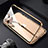Apple iPhone 14 Pro用ケース 高級感 手触り良い アルミメタル 製の金属製 360度 フルカバーバンパー 鏡面 カバー M09 アップル ゴールド
