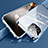 Apple iPhone 14 Pro用ケース 高級感 手触り良い アルミメタル 製の金属製 360度 フルカバーバンパー 鏡面 カバー M05 アップル ネイビー