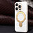 Apple iPhone 14 Pro用極薄ソフトケース シリコンケース 耐衝撃 全面保護 Mag-Safe 磁気 Magnetic C01 アップル ホワイト